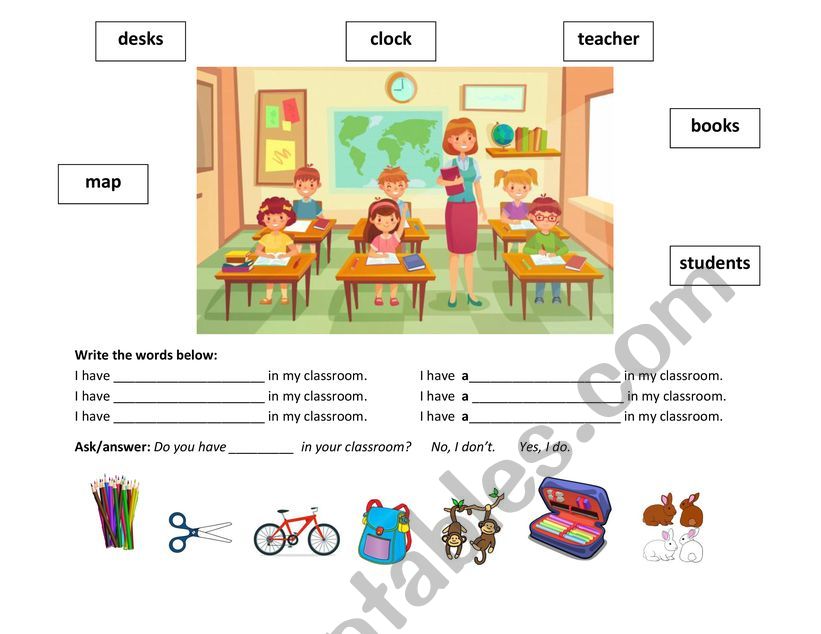 Classroom...do you have? worksheet