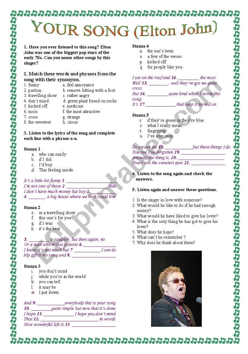 Elton John Sacrifice  Elton john, Songs, Lyrics