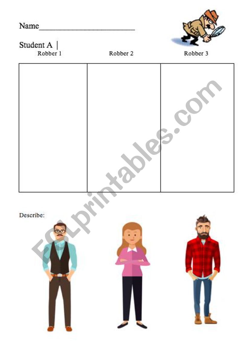 Describing Clothes worksheet