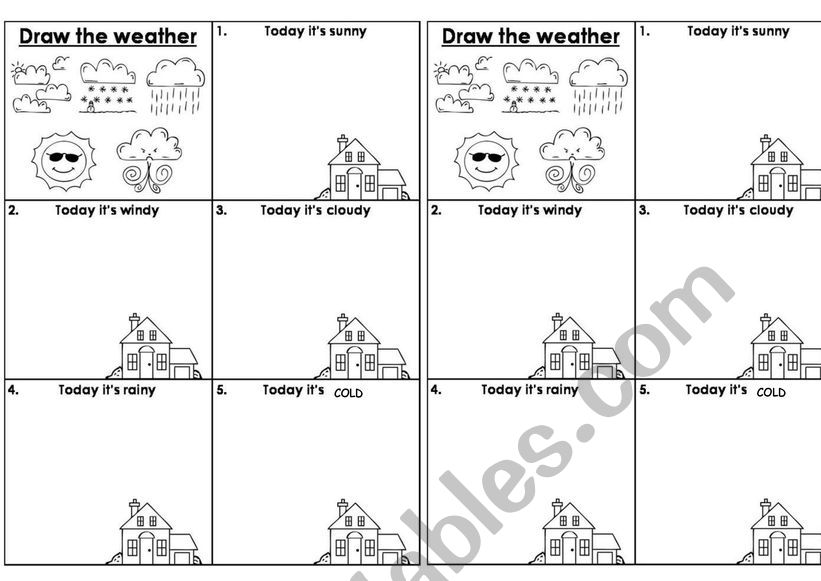 THE WEATHER worksheet