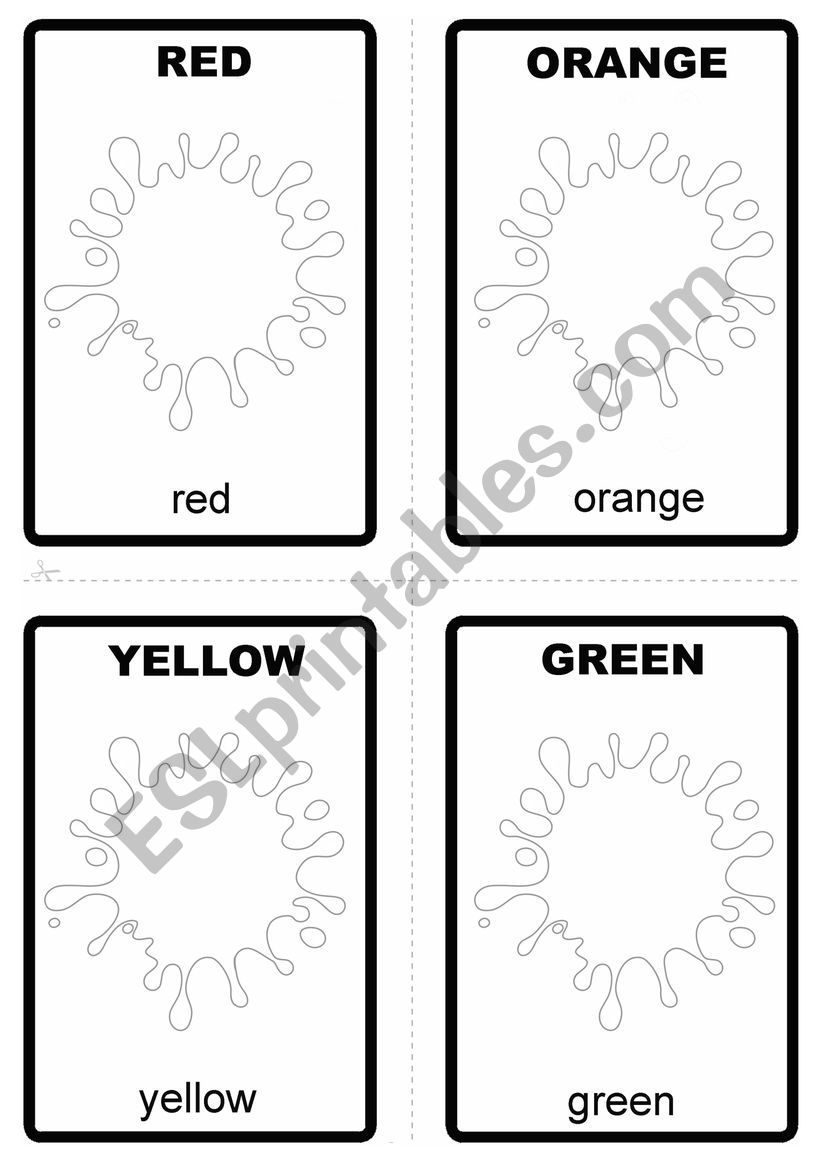 Colours Flashcards worksheet