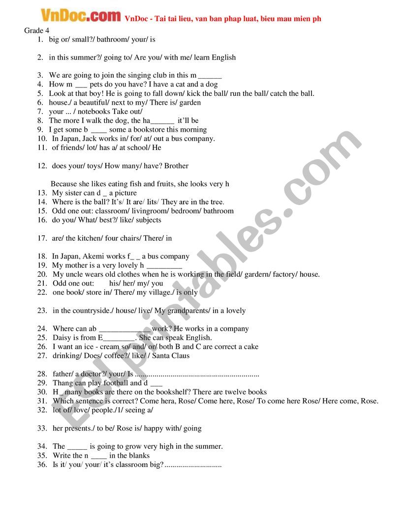 present simple worksheet