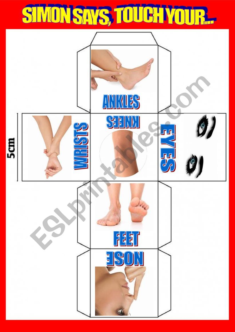 Play Simon Says game - Body Parts 1