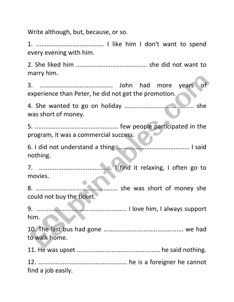 although-but-so-because-esl-worksheet-by-zhana86
