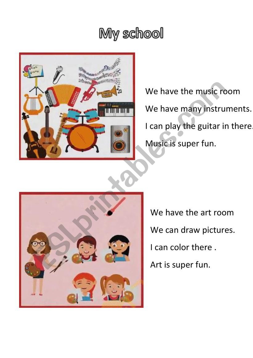 my school worksheet