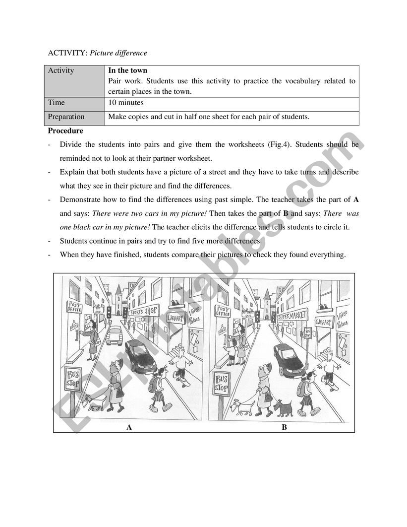 Picture Difference worksheet