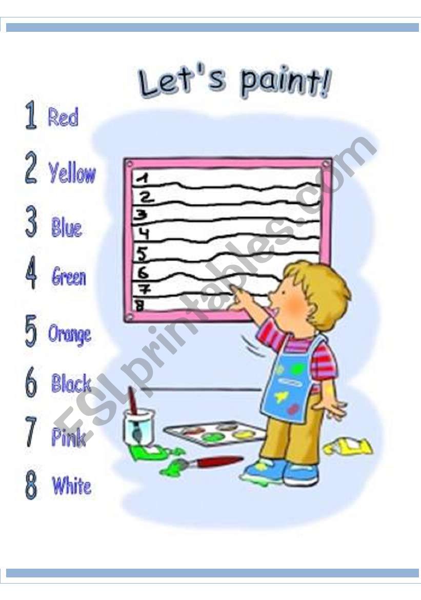 Lets paint! (for very youn learners)
