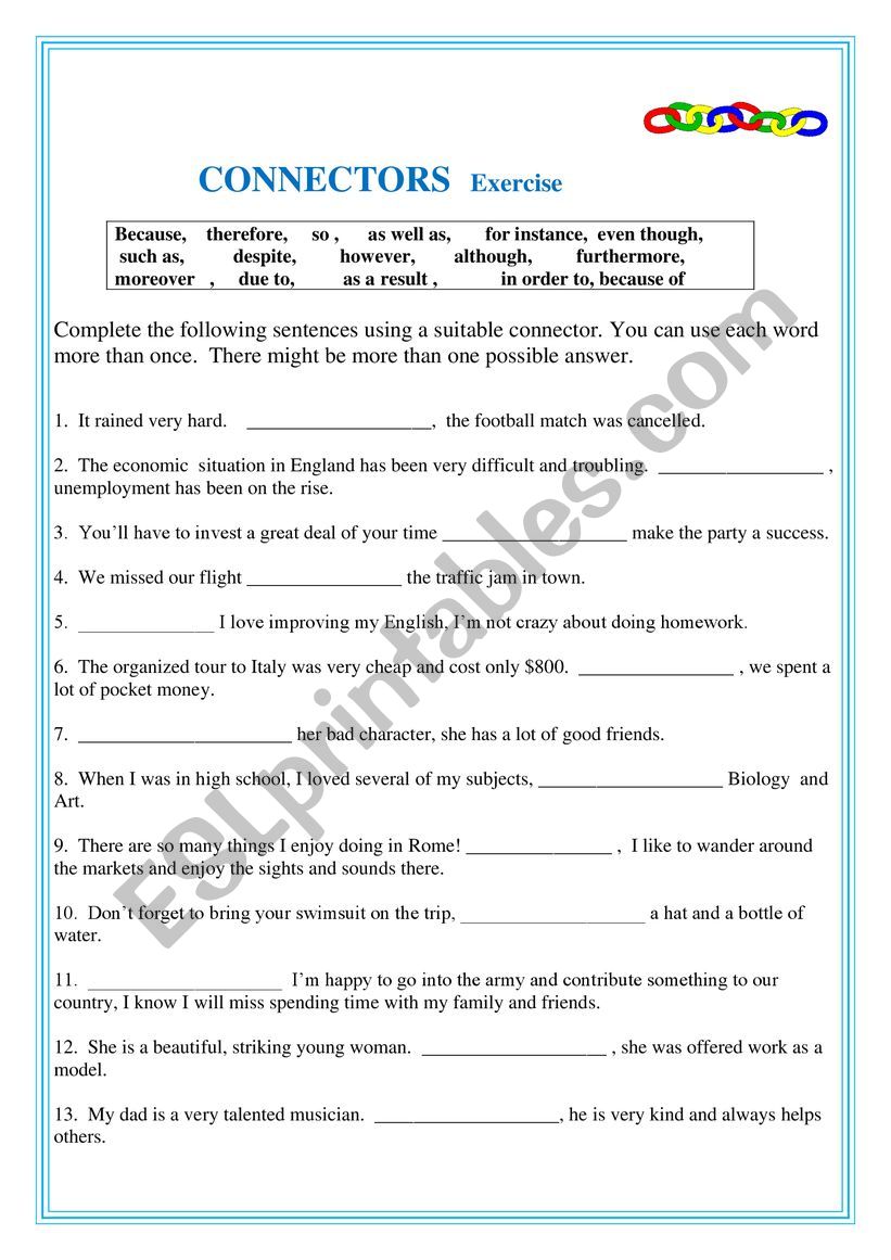 connectors-esl-worksheet-by-ascincoquinas