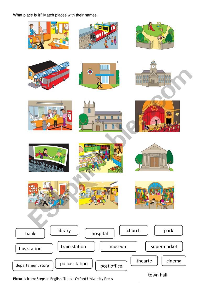 Places in town - Oxford University Press