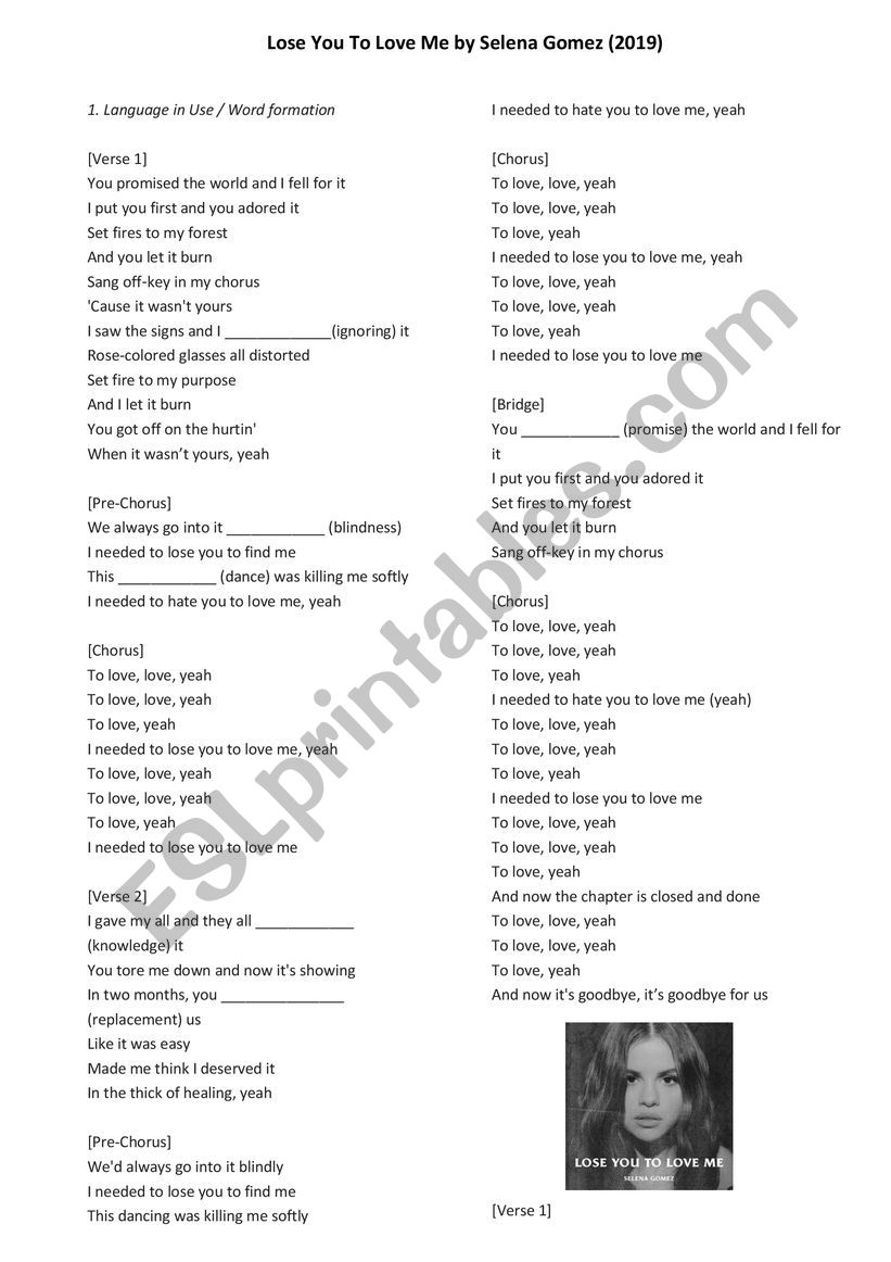 PART 1: Analysing the song 