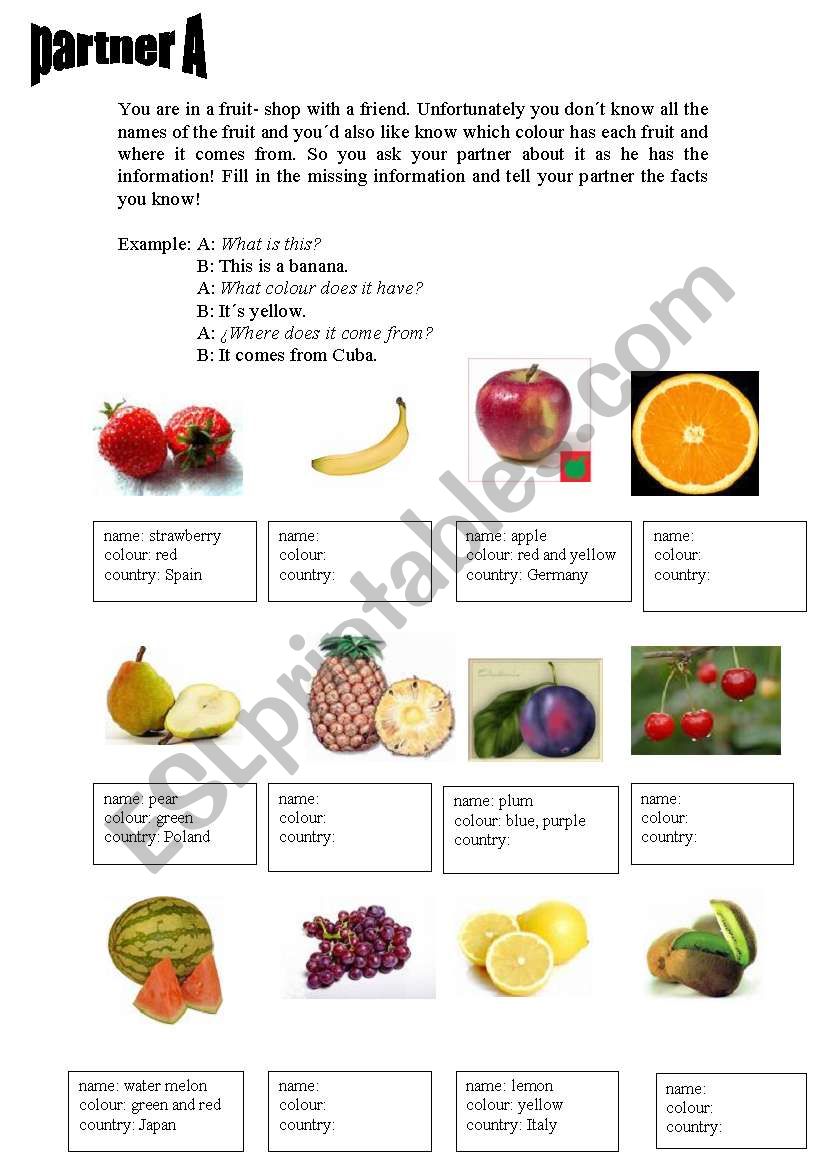 partner dialogue on fruit: What is this?