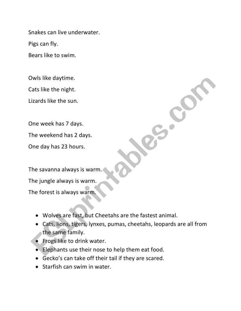 One Lie and True or False game for kids