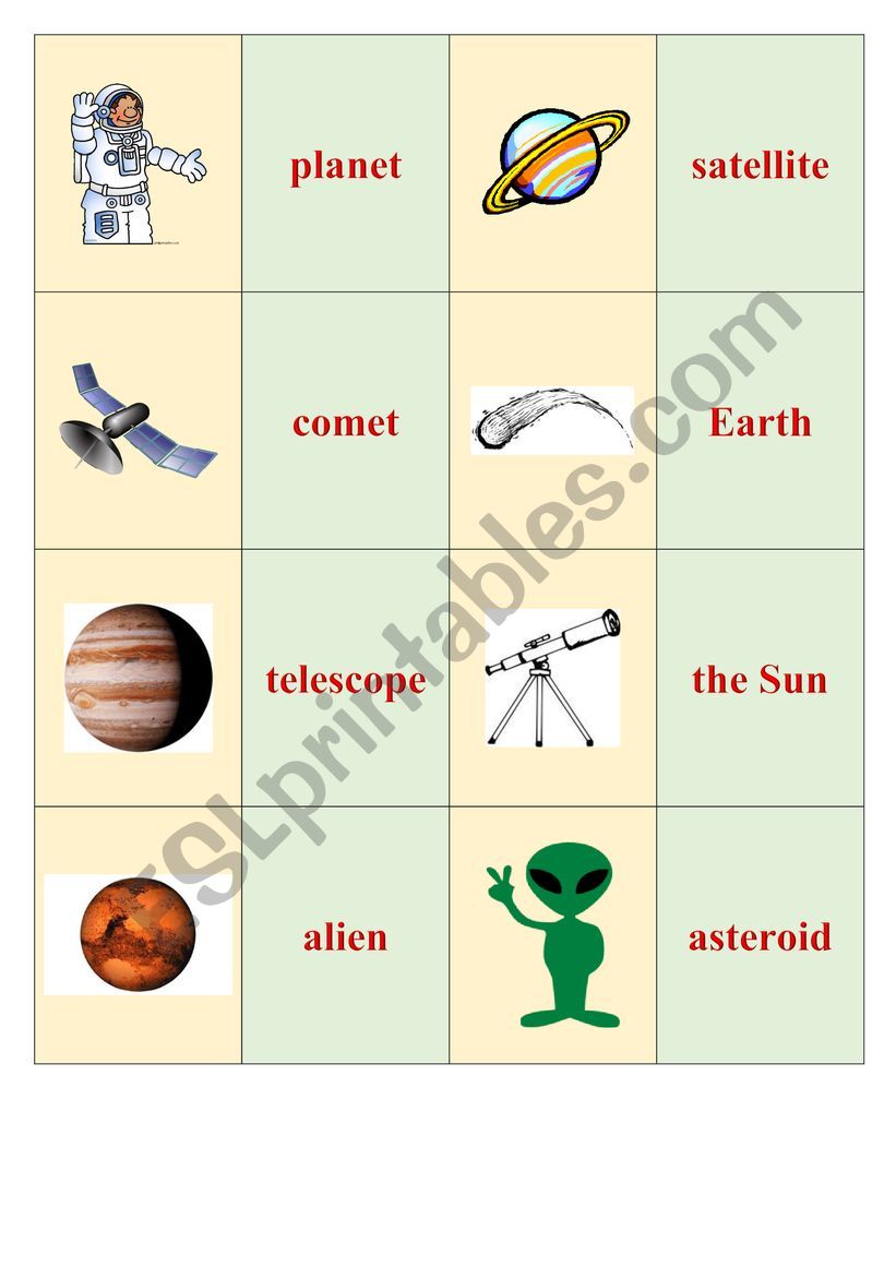 Space (Black Jack) worksheet