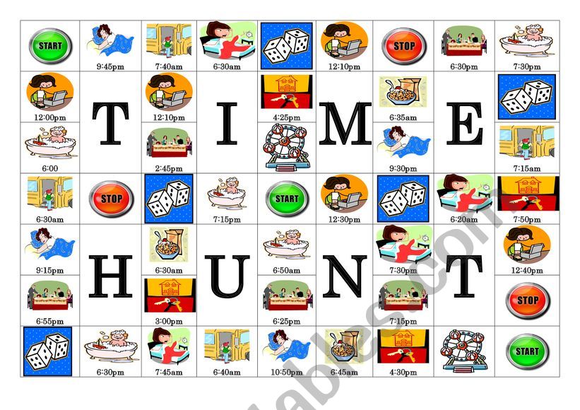 General Time Hunters worksheet