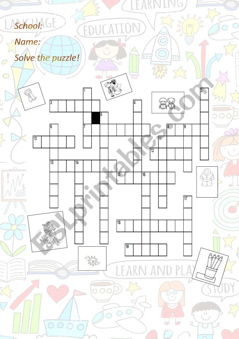 Solve the puzzle worksheet