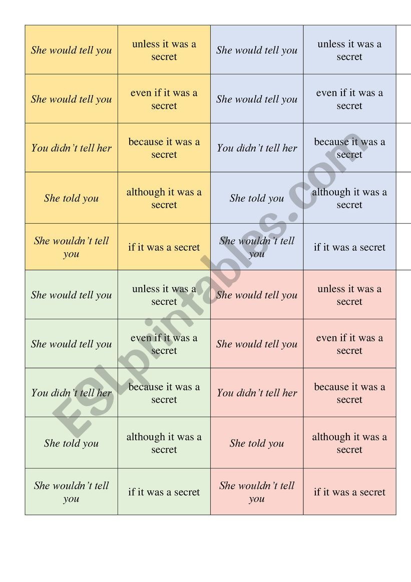 Linking words (matching) worksheet