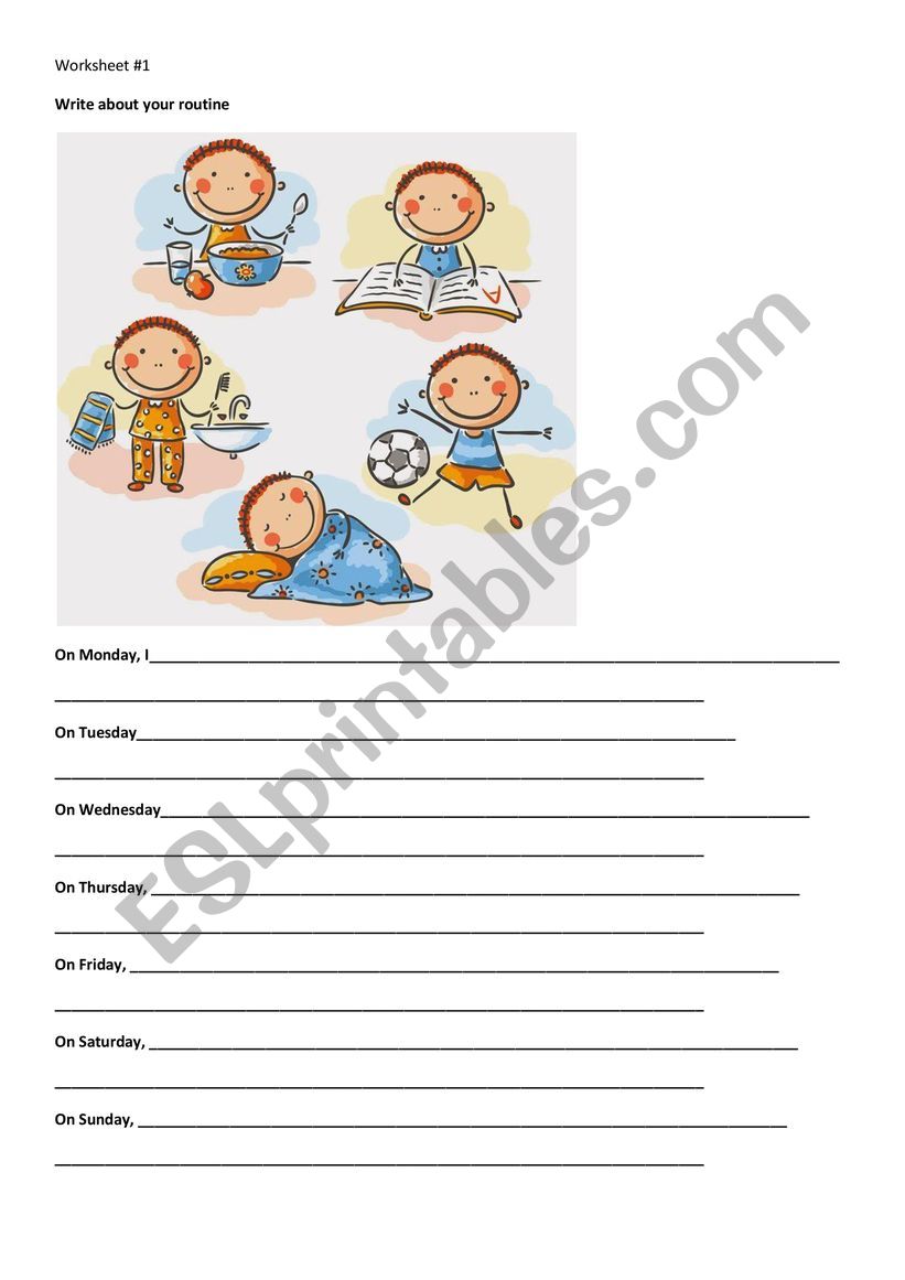 Routine worksheet