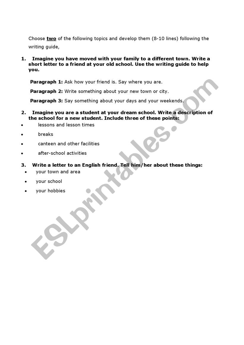 Intermediate compositions 2 worksheet