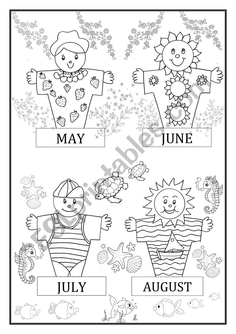 MONTHS OF THE YEAR pag.2 worksheet