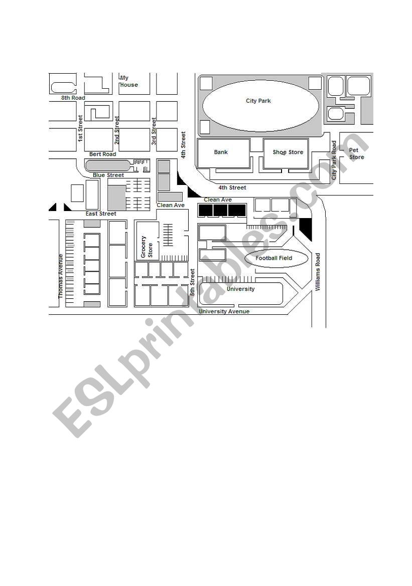 Giving Directions worksheet