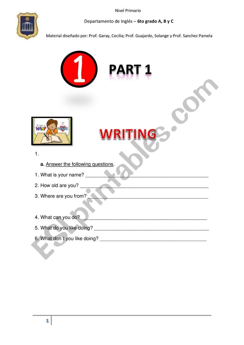 LIKE + ING  worksheet