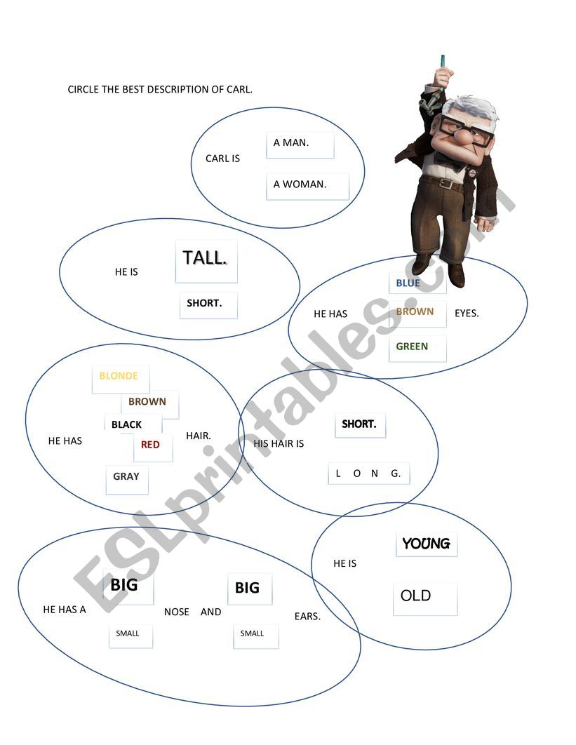 Description words (describing people)