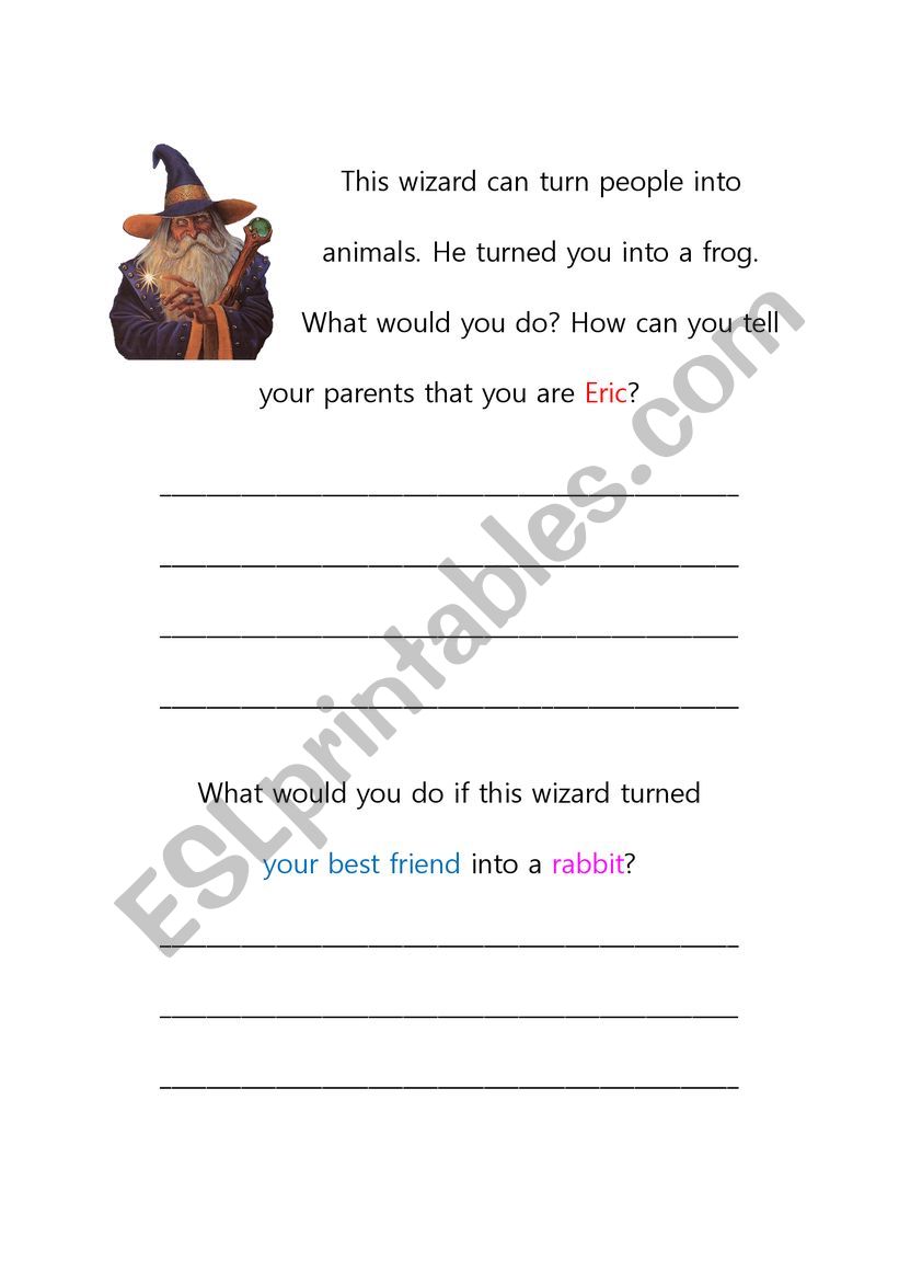 Wizard turned your friend into rabbit