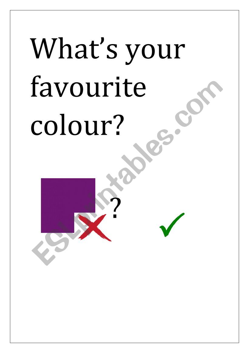 Question and answer games worksheet