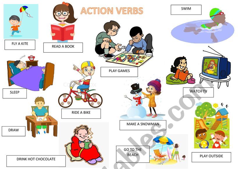 Action Verbs worksheet