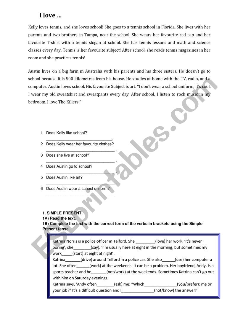 Intermediate Practice 2 worksheet