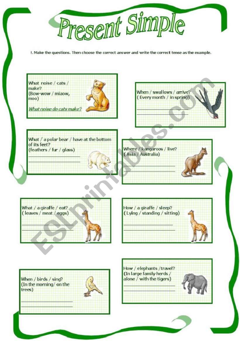 Present Simple worksheet