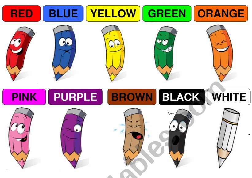 colours worksheet