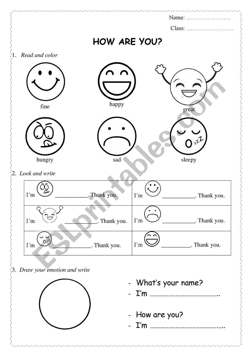 EMOTION VOCABYLARY AND GREETING 