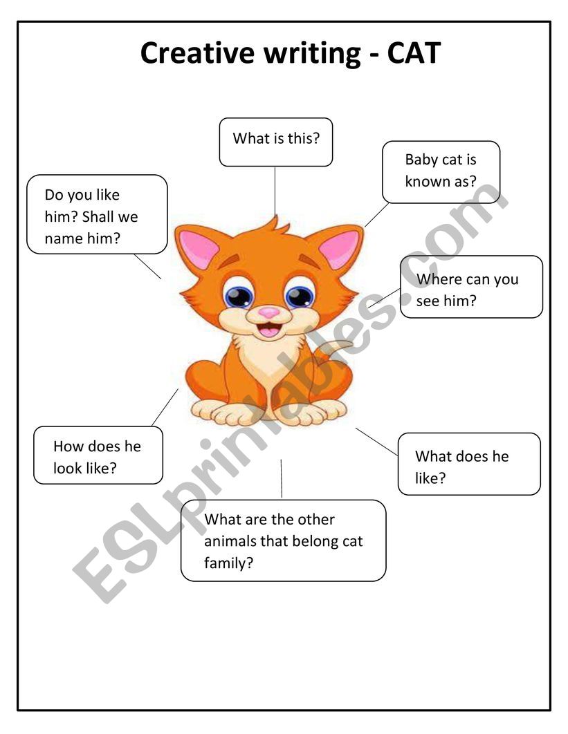 Creative writing - CAT worksheet