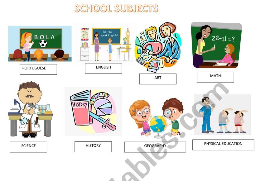 School Subjects  worksheet