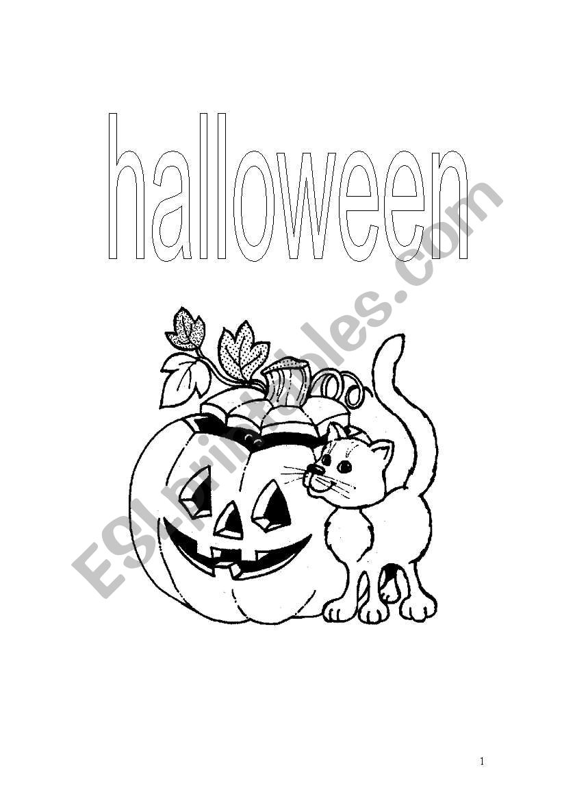 halloween project worksheet