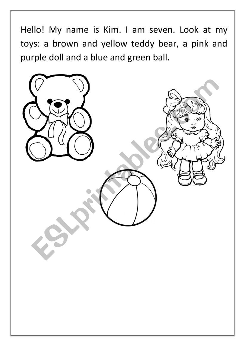 toys worksheet