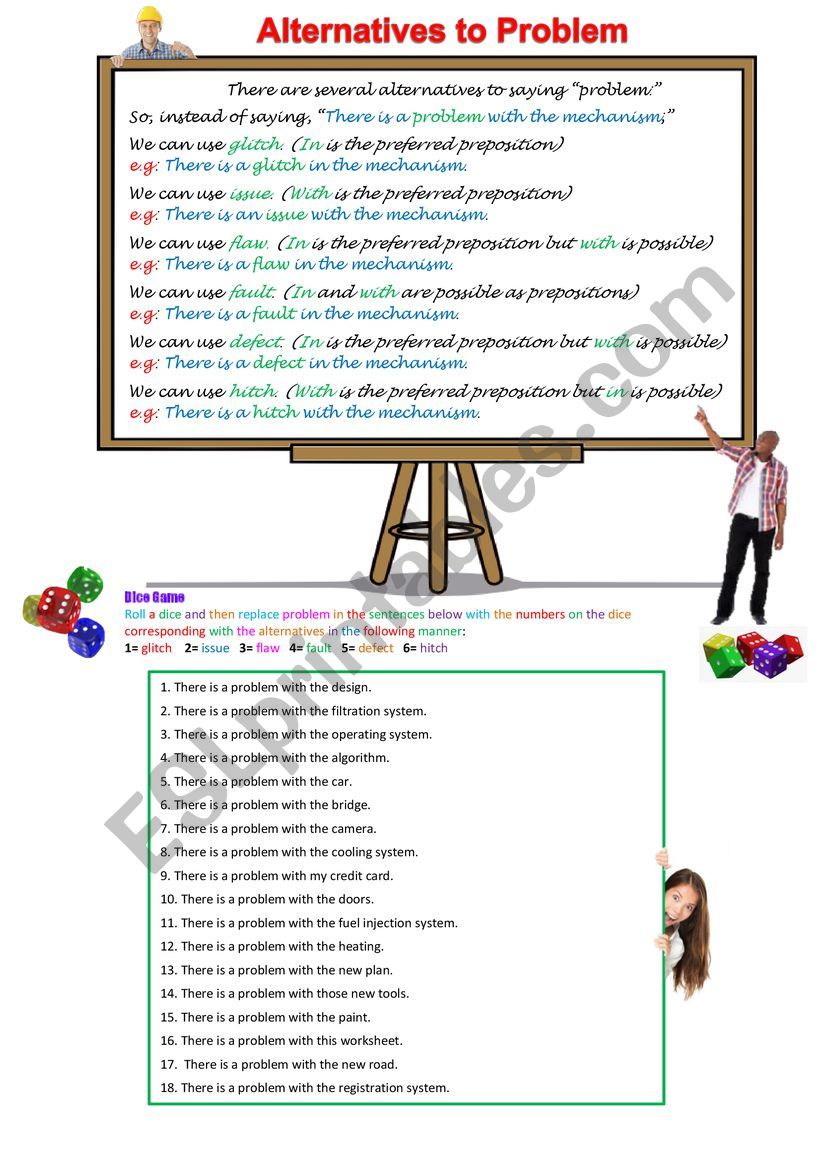 Alternatives to Problem worksheet