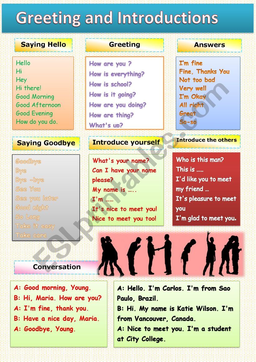 greeting and introductions worksheet