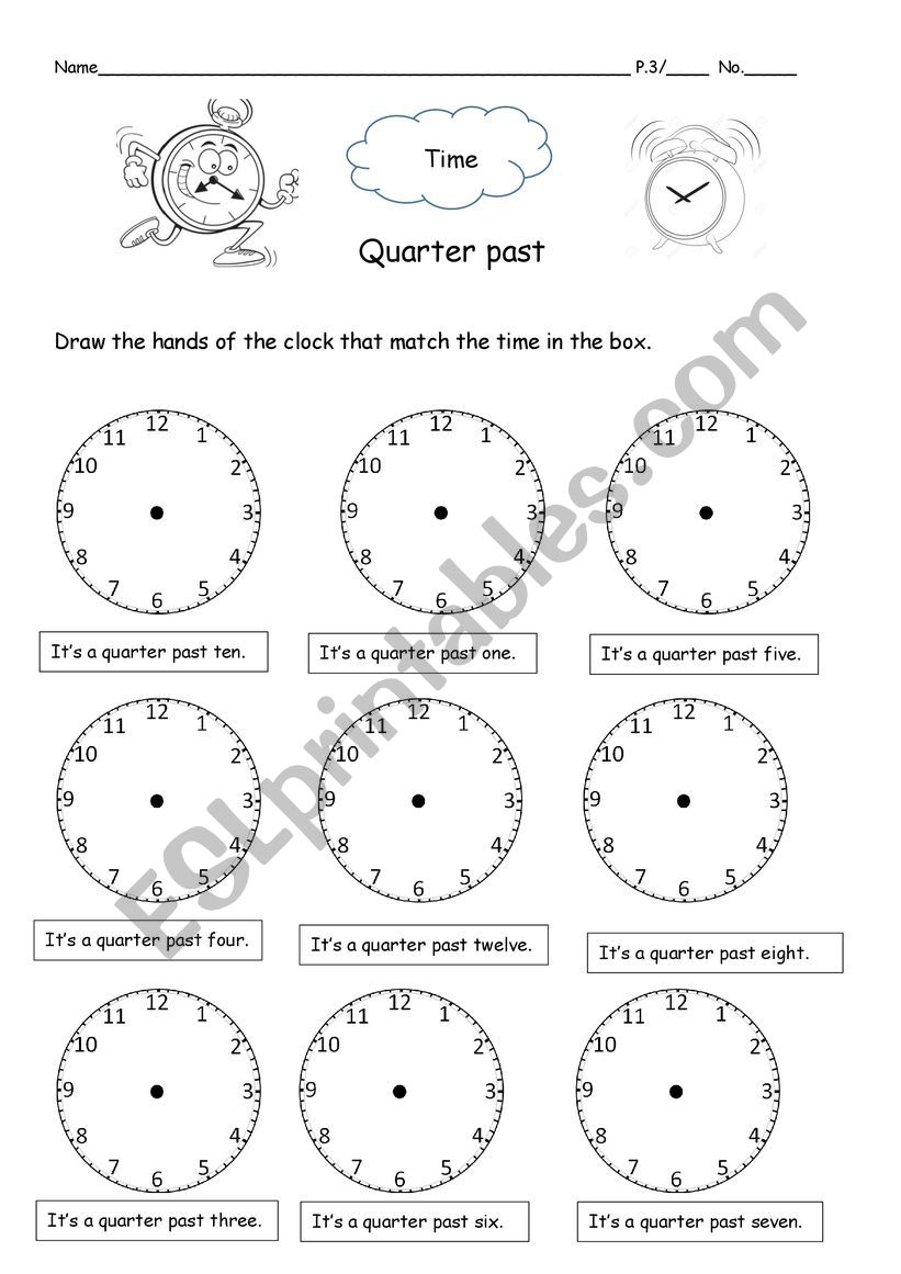 Time  worksheet