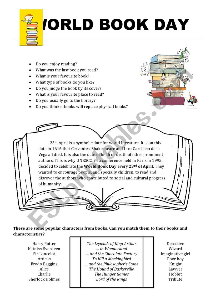 Books worksheet