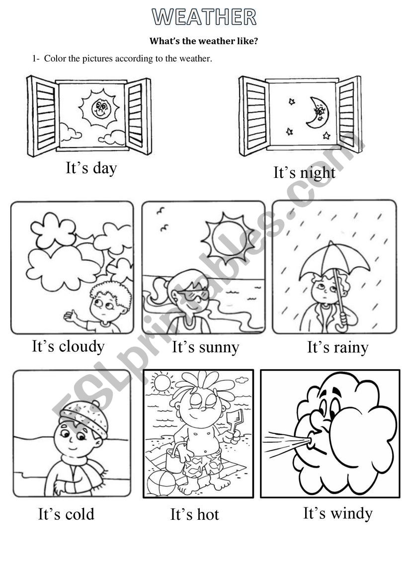 Weather worksheet