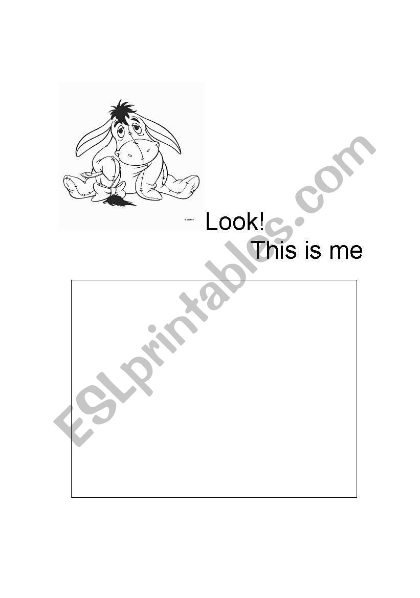 Myself worksheet