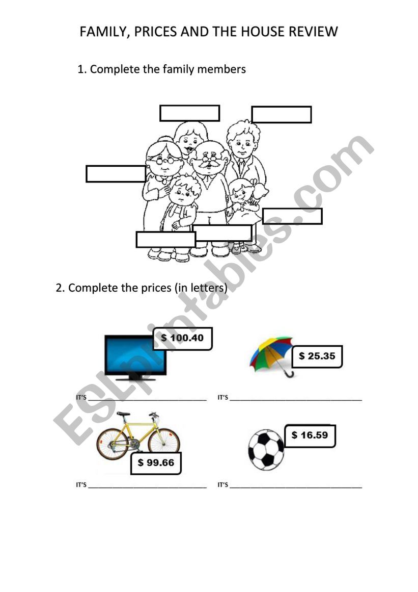 FAMILY , HOUSE AND PRICES REVIEW
