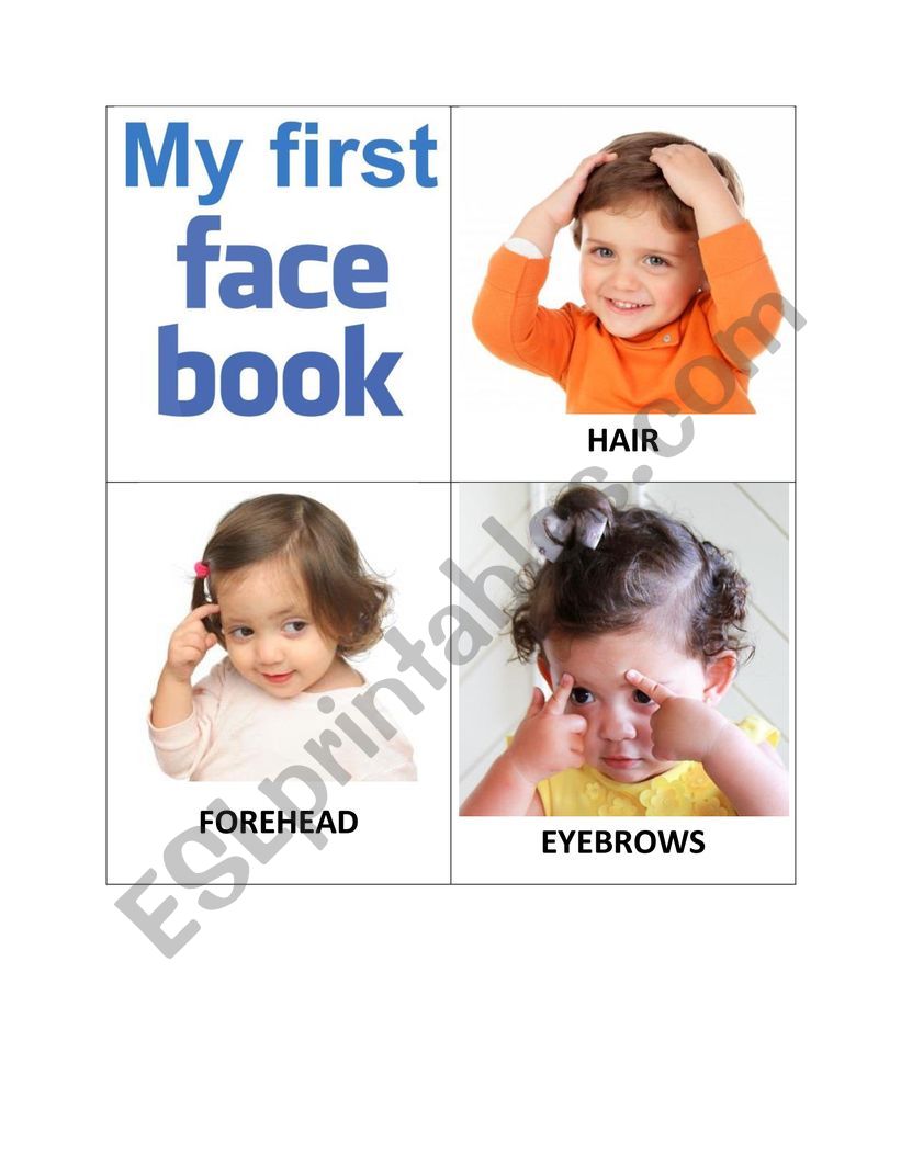 My First FACE Book worksheet