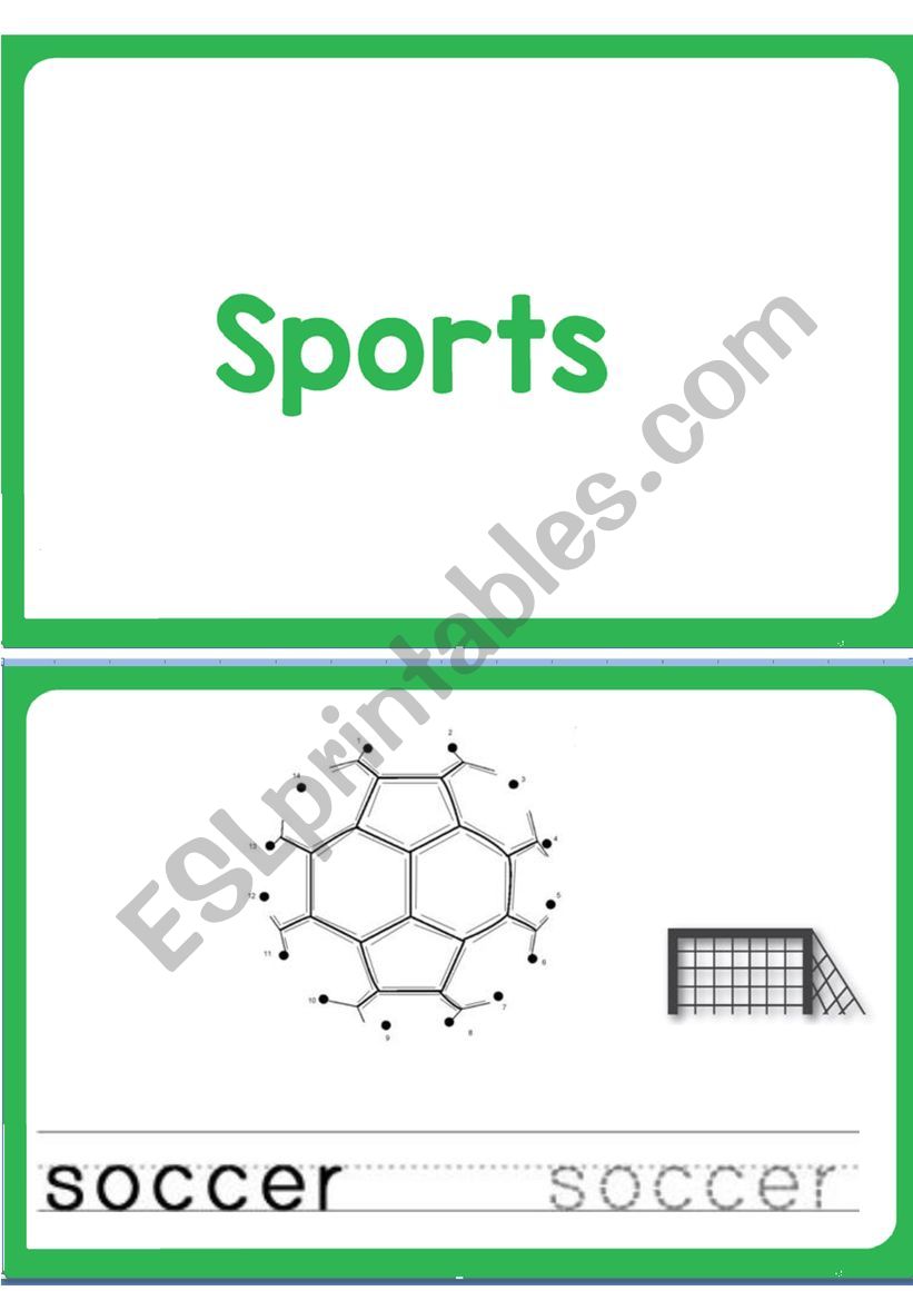 Sports book worksheet