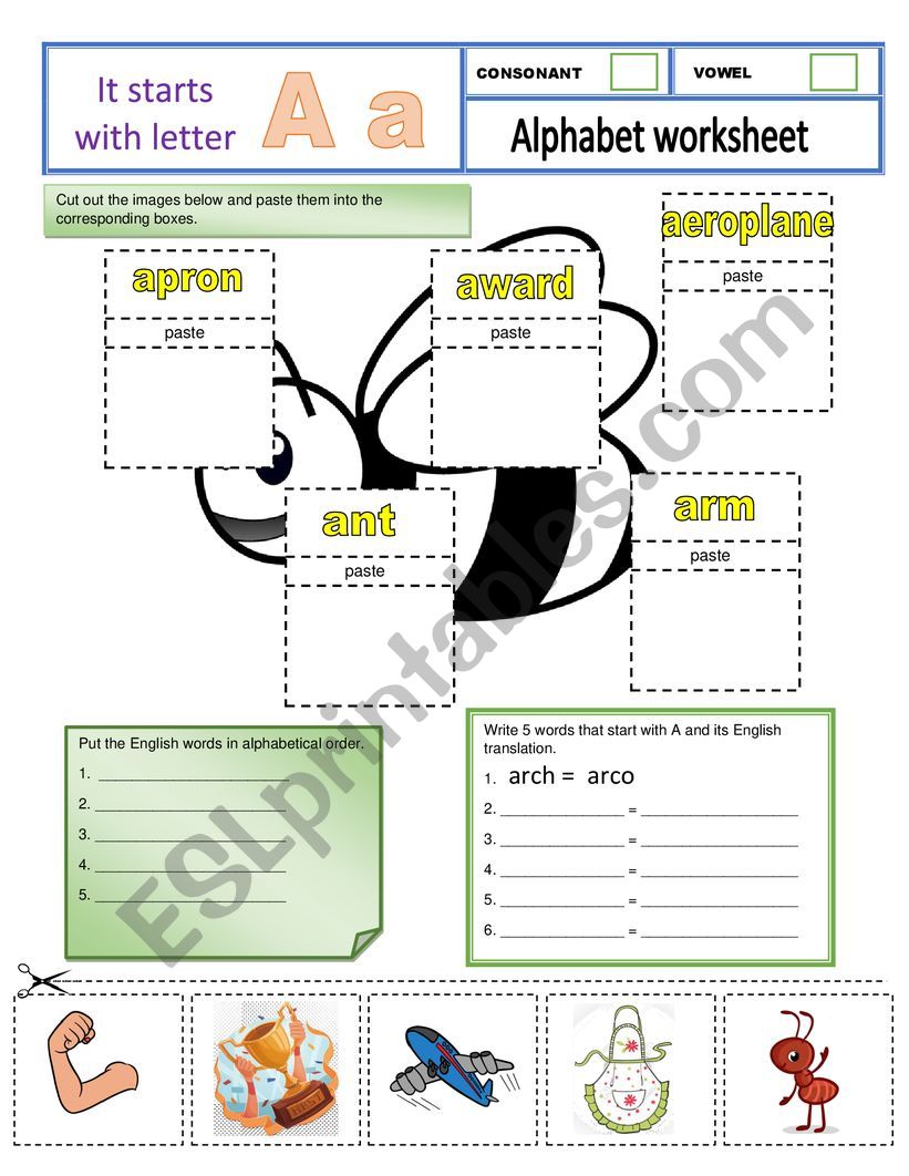 alphabet worksheet worksheet