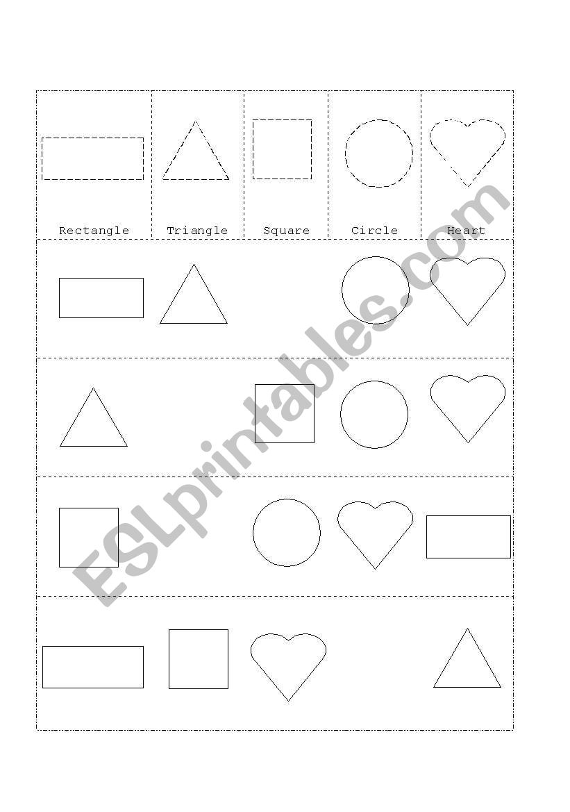 shapes worksheet