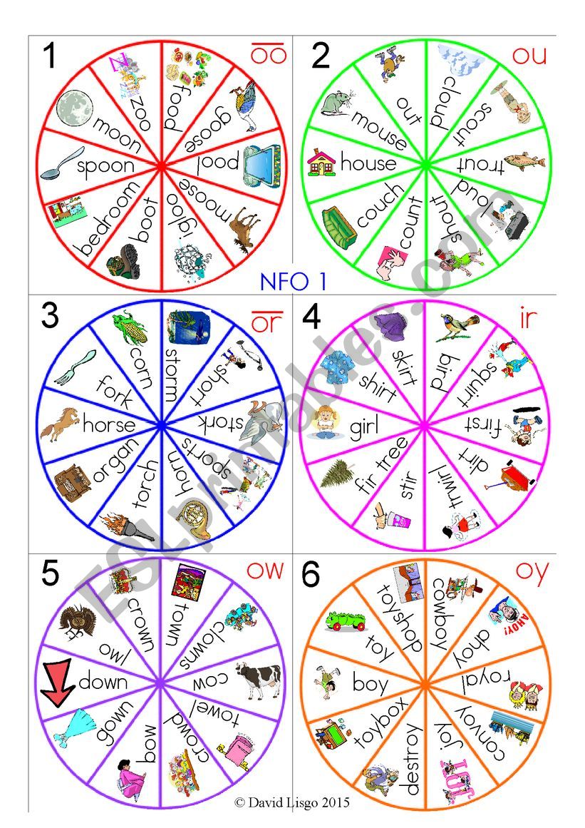 5 in a row phonic spinners 2 with scorecards and instructions