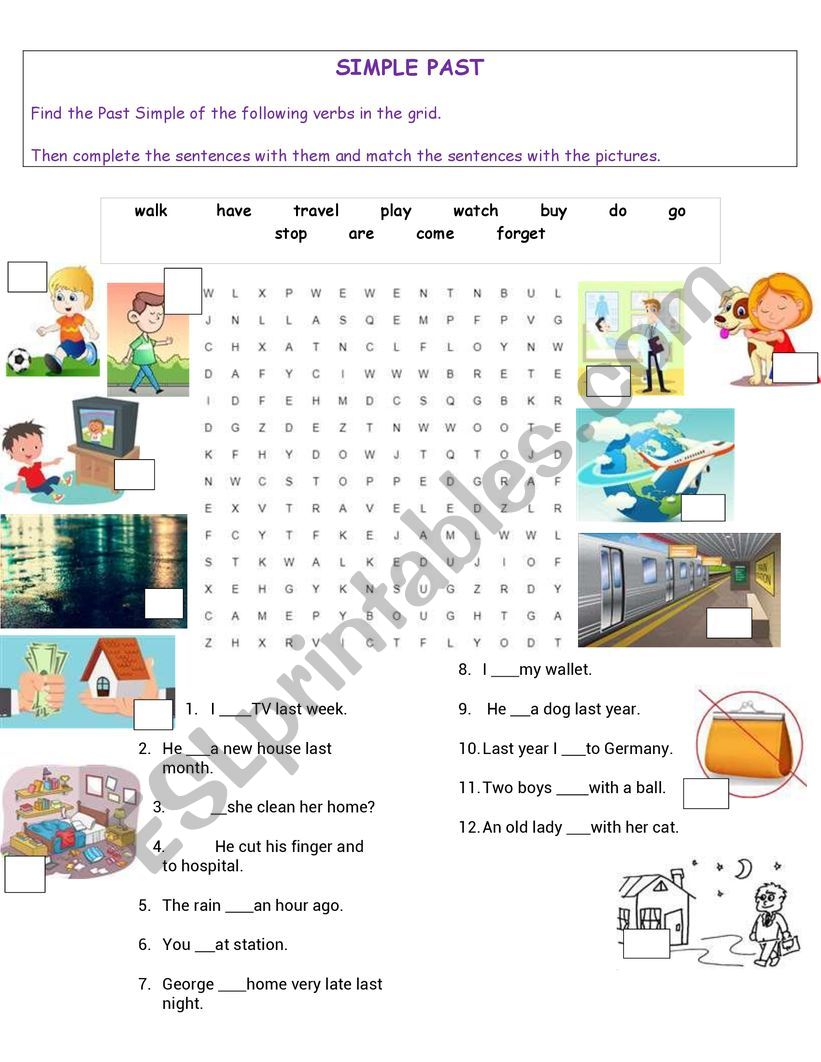 PAST SIMPLE worksheet